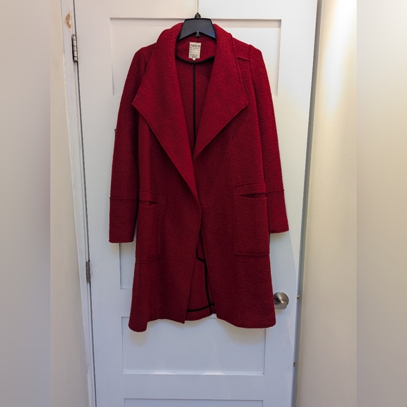 Zara Trafaluc Outwear Collection Red, Wool 53% - Picture 1 of 7